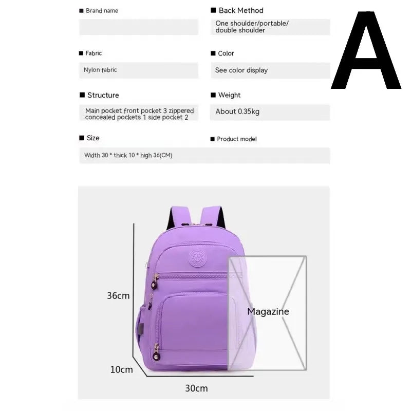 Fashion School Bag Student Backpack New Badge Canvas Backpack Girls School Bags for woman Female Backpack Female Cute backpacks